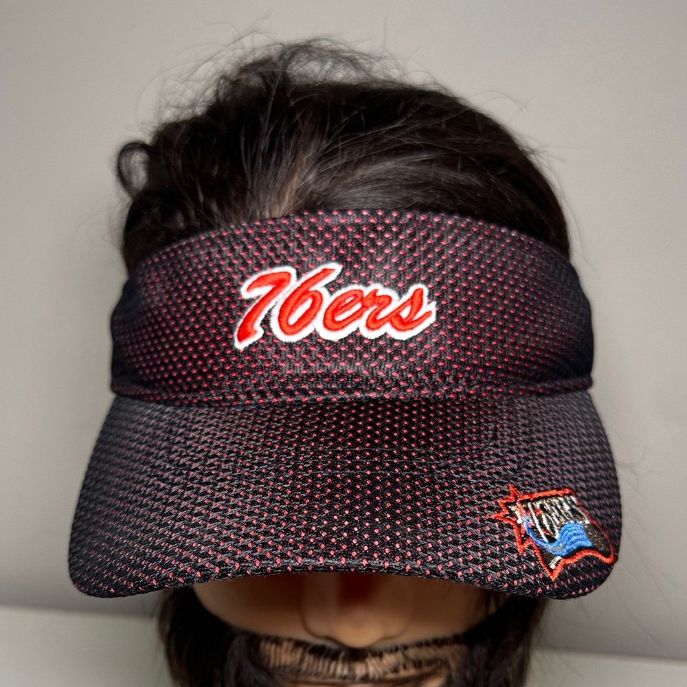 NBA Philadelphia 76ers jersey style Red and black Official visor